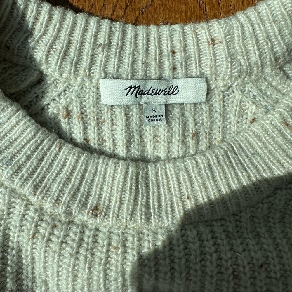 Madewell Speckled Ribbed Sweater Dress | Small - Picture 10 of 12